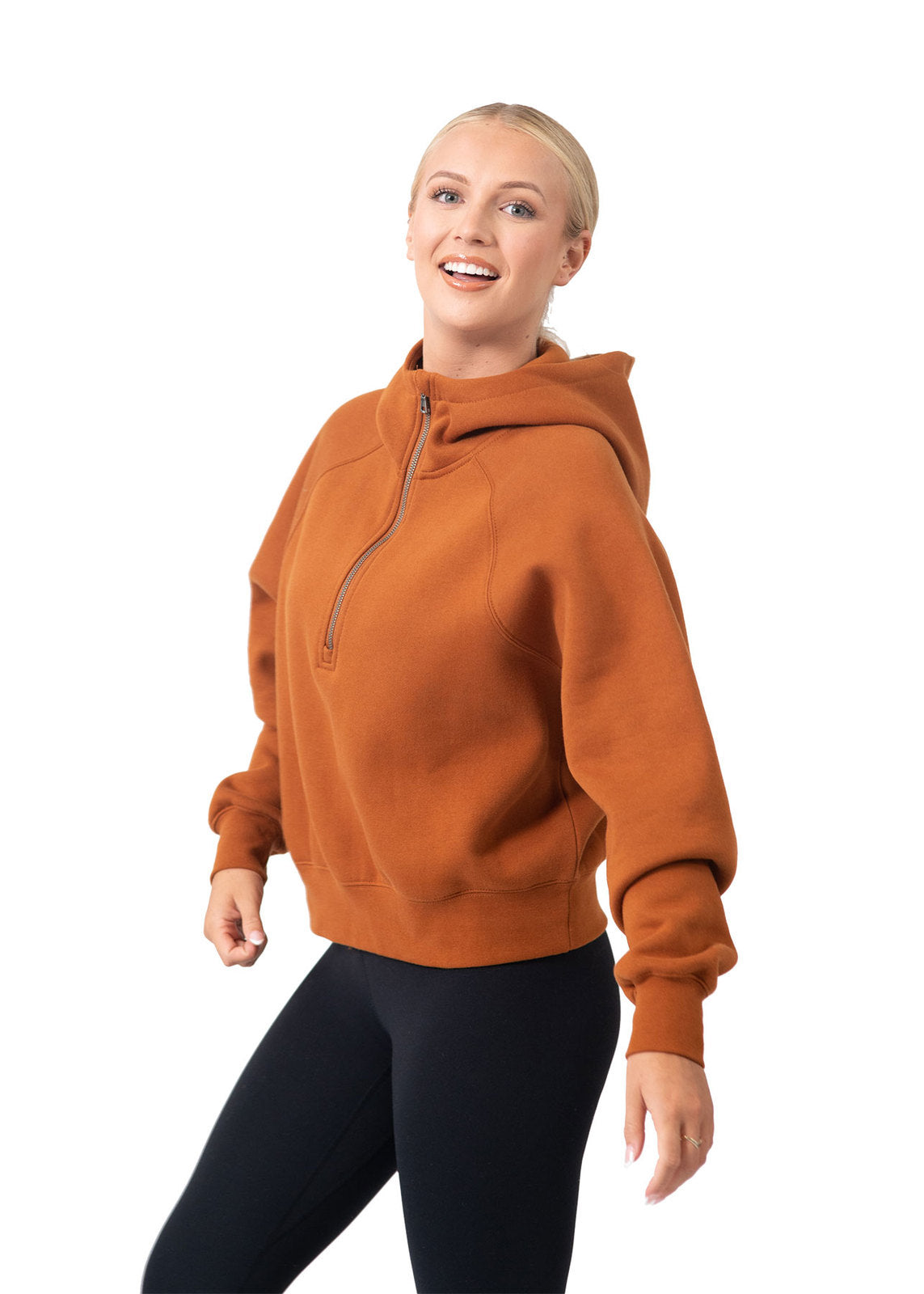 Womens/Girls Cotton Care Half-Zip - view