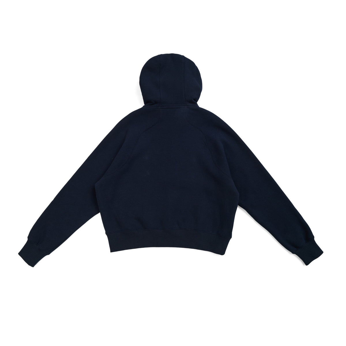 Womens/Girls Cotton Care Half-Zip - Navy Blue - Back