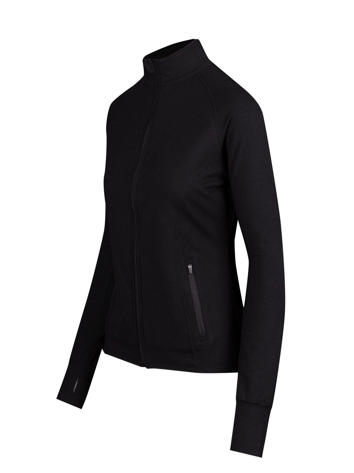 Womens Greatness Heather Jacket - Black - Side