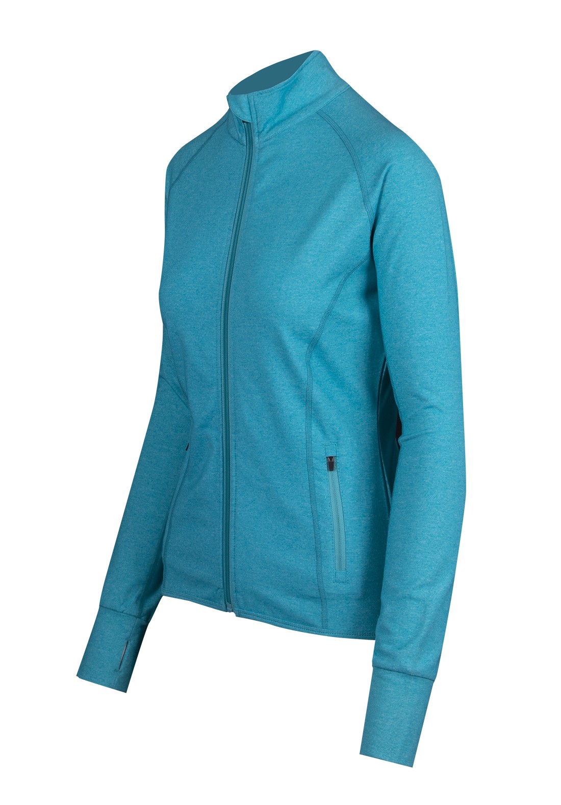 Womens Greatness Heather Jacket - Jade Heather - Side