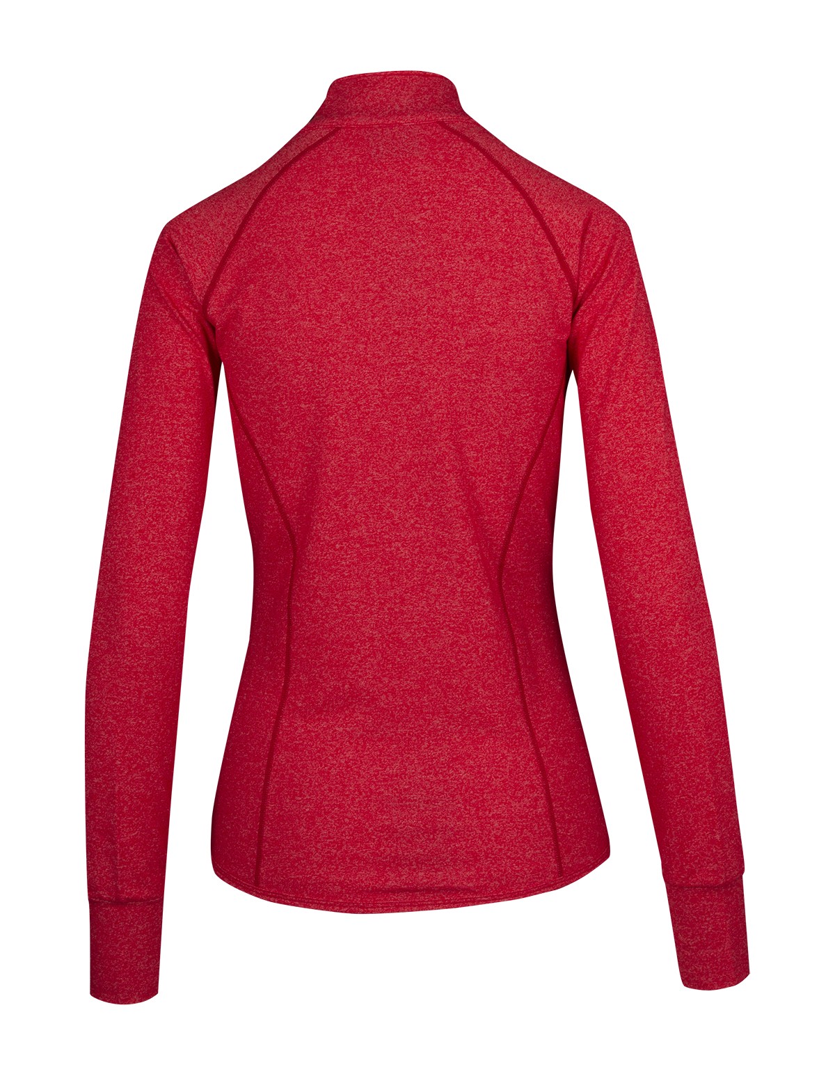 Womens Greatness Heather Jacket - Red Heather - Back
