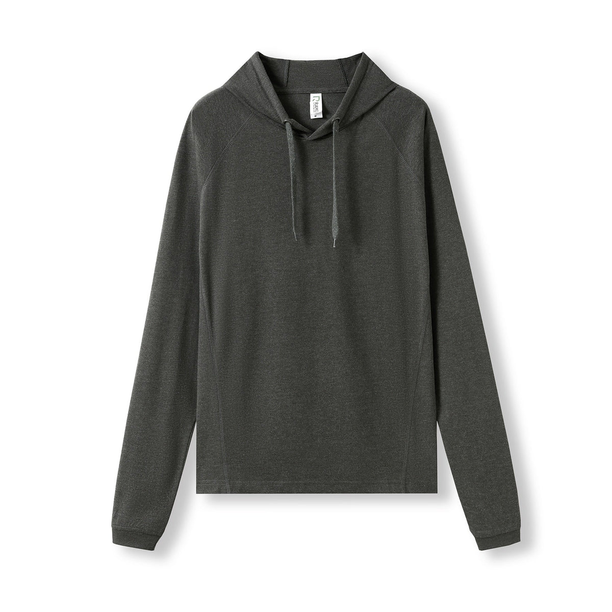 Men's / Unisex FUSION T-shirt Hoodie - Dark Marl - Front