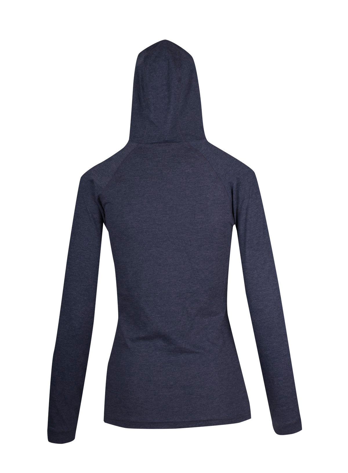 Women's fusion T-shirt Hoodie - Navy Marl - Back