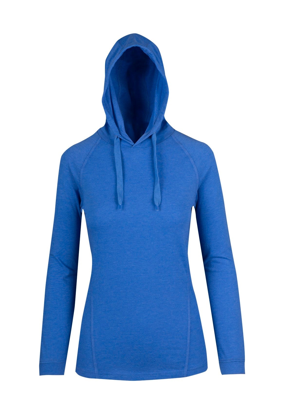 Women's fusion T-shirt Hoodie - Royal Marl - Front
