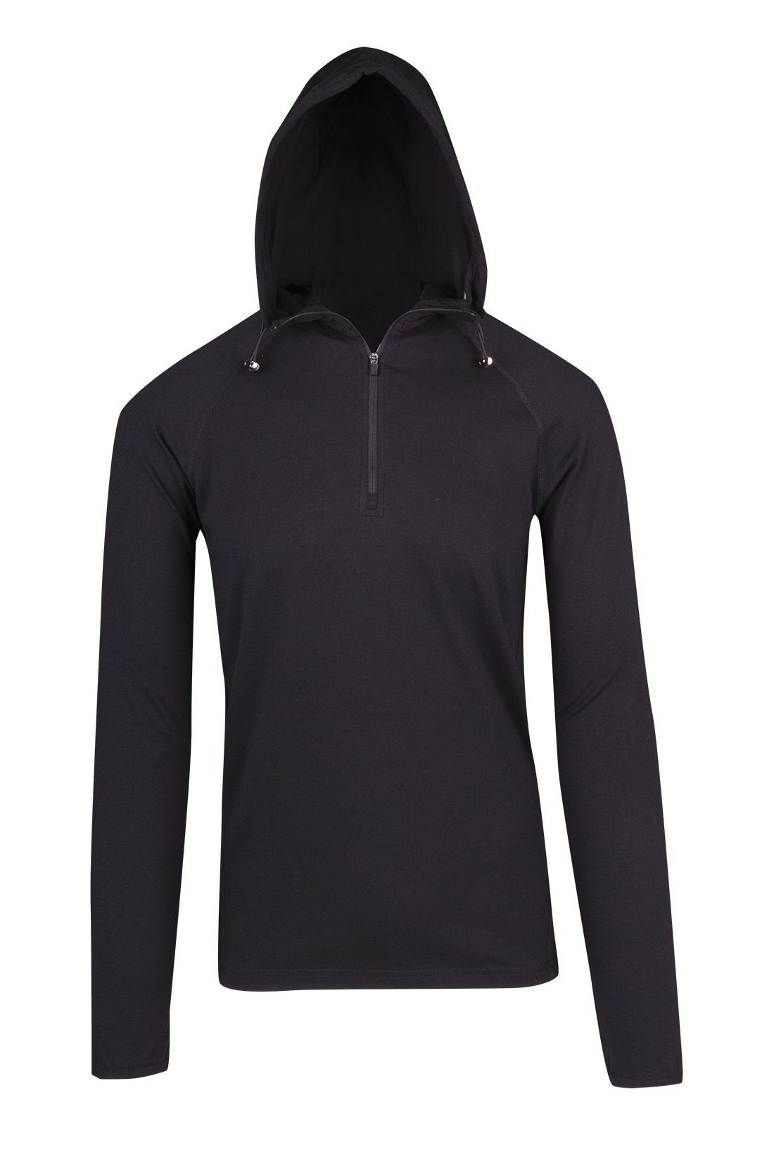 Mens' Greatness Half-Hood Top - Black - Front