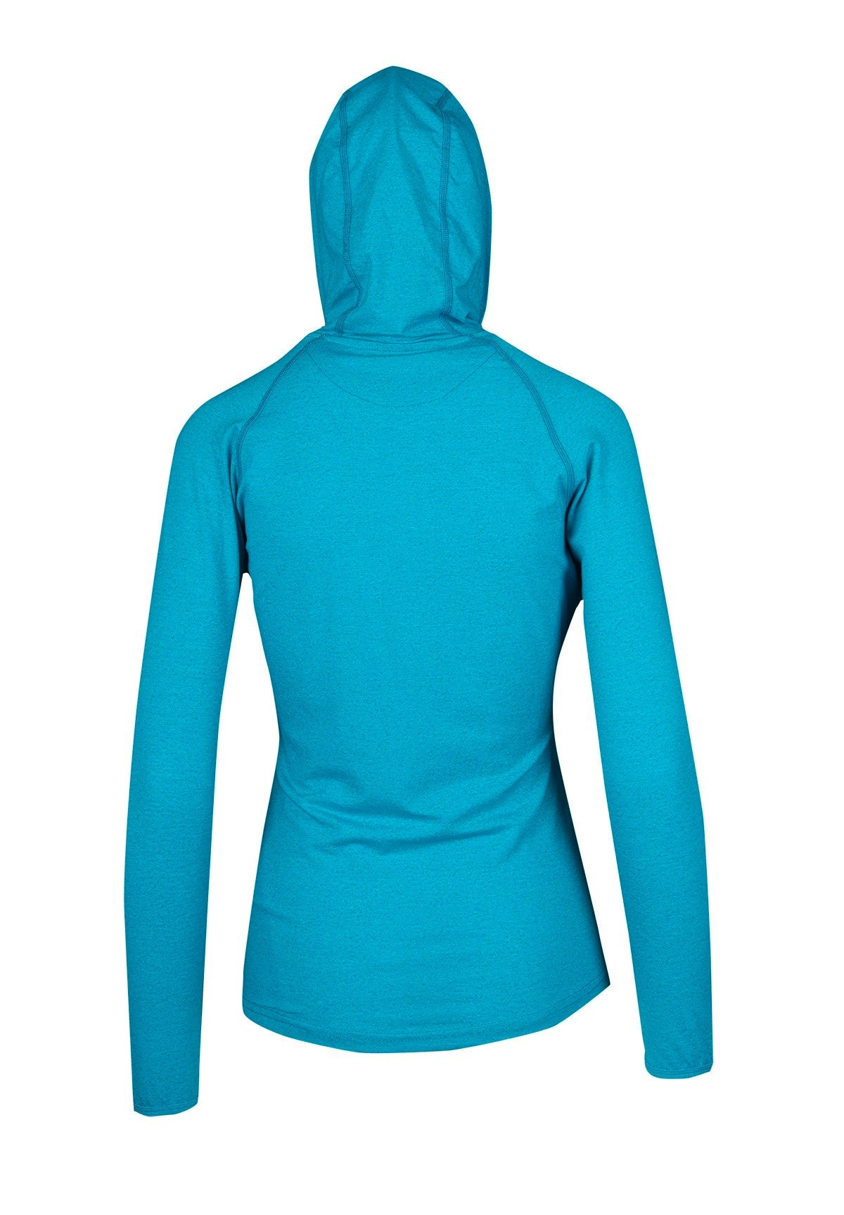 Women's Greatness Half-Hood Top - Jade Heather - Back