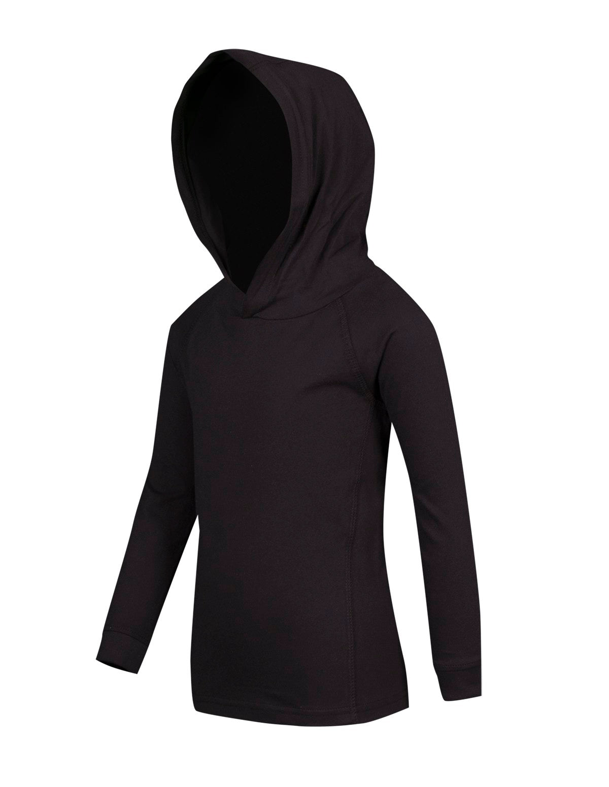 KIDS FUSION TSHIRT HOODIES - Black - Side