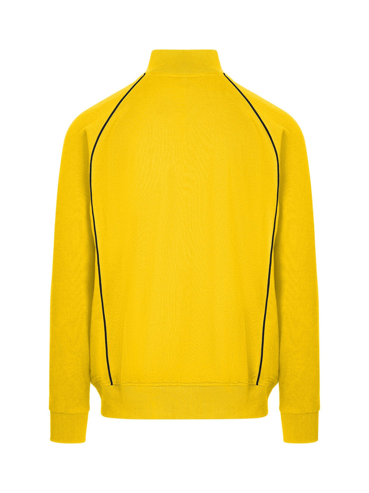 Mens' Unbrushed Contrast Jacket - Gold/Navy - Back