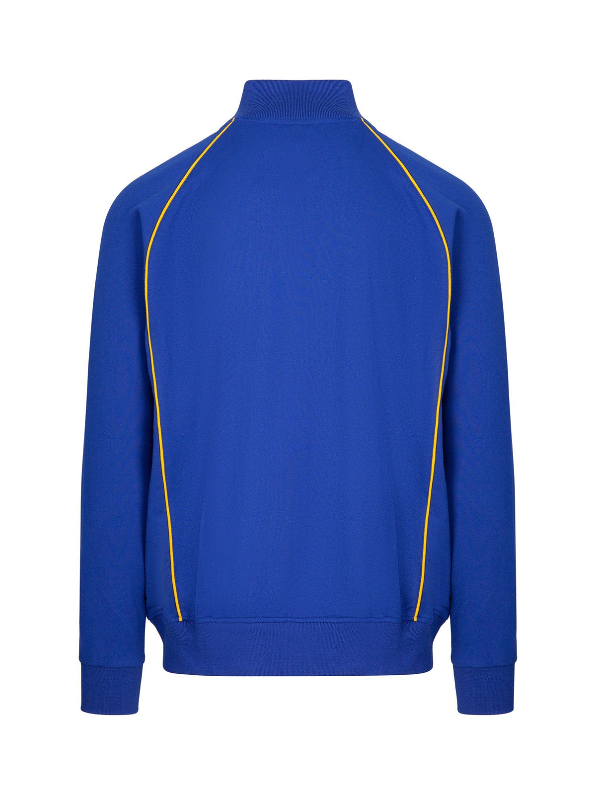Mens' Unbrushed Contrast Jacket - Royal/Gold - Back