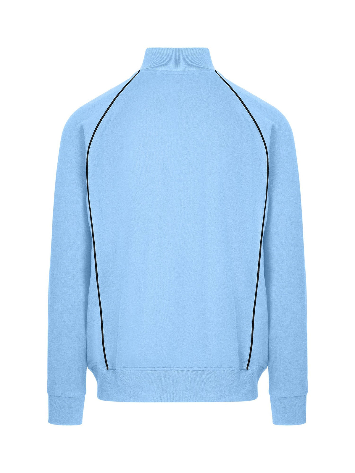 Mens' Unbrushed Contrast Jacket - Sky Blue/Navy - Back