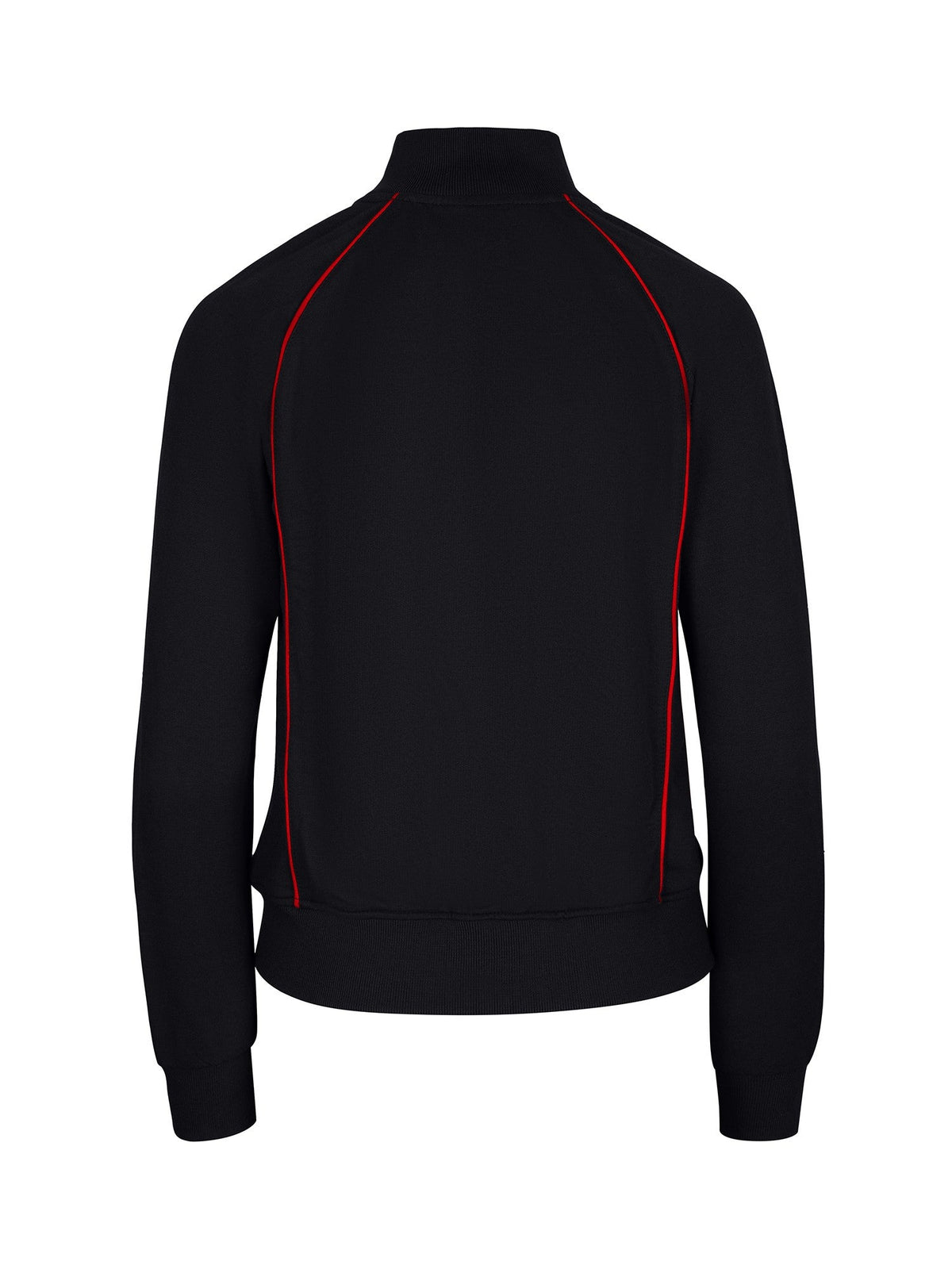 Womens/Juniors Unbrushed Contrast Jacket - Black/Red - Back