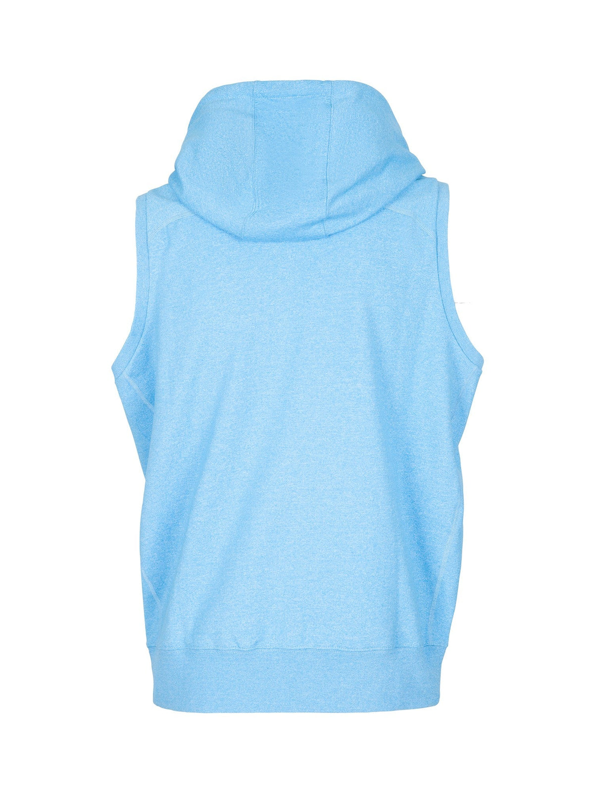 Mens Heather SLEEVELESS ZIP Hoodies - Greatness Range - Sapphire Heather - Back
