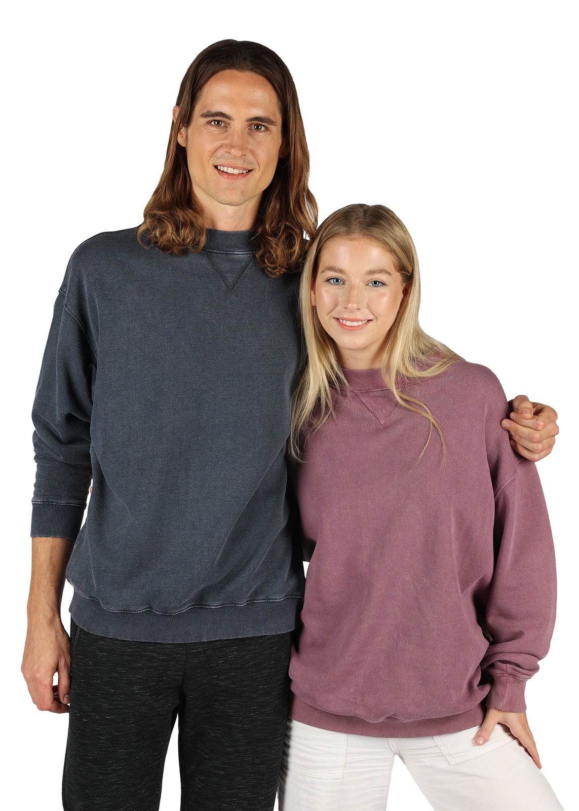 Unisex Stone Wash Sweatshirts - view
