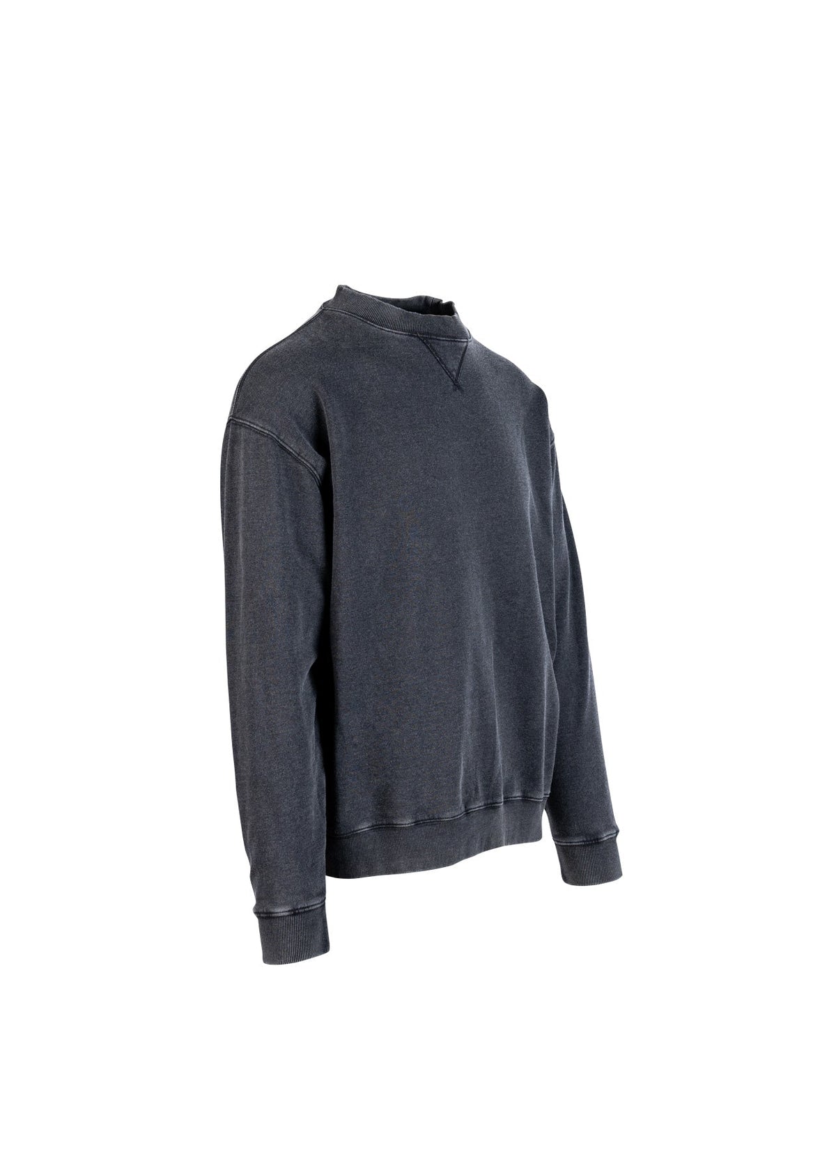 Unisex Stone Wash Sweatshirts - Black - Side