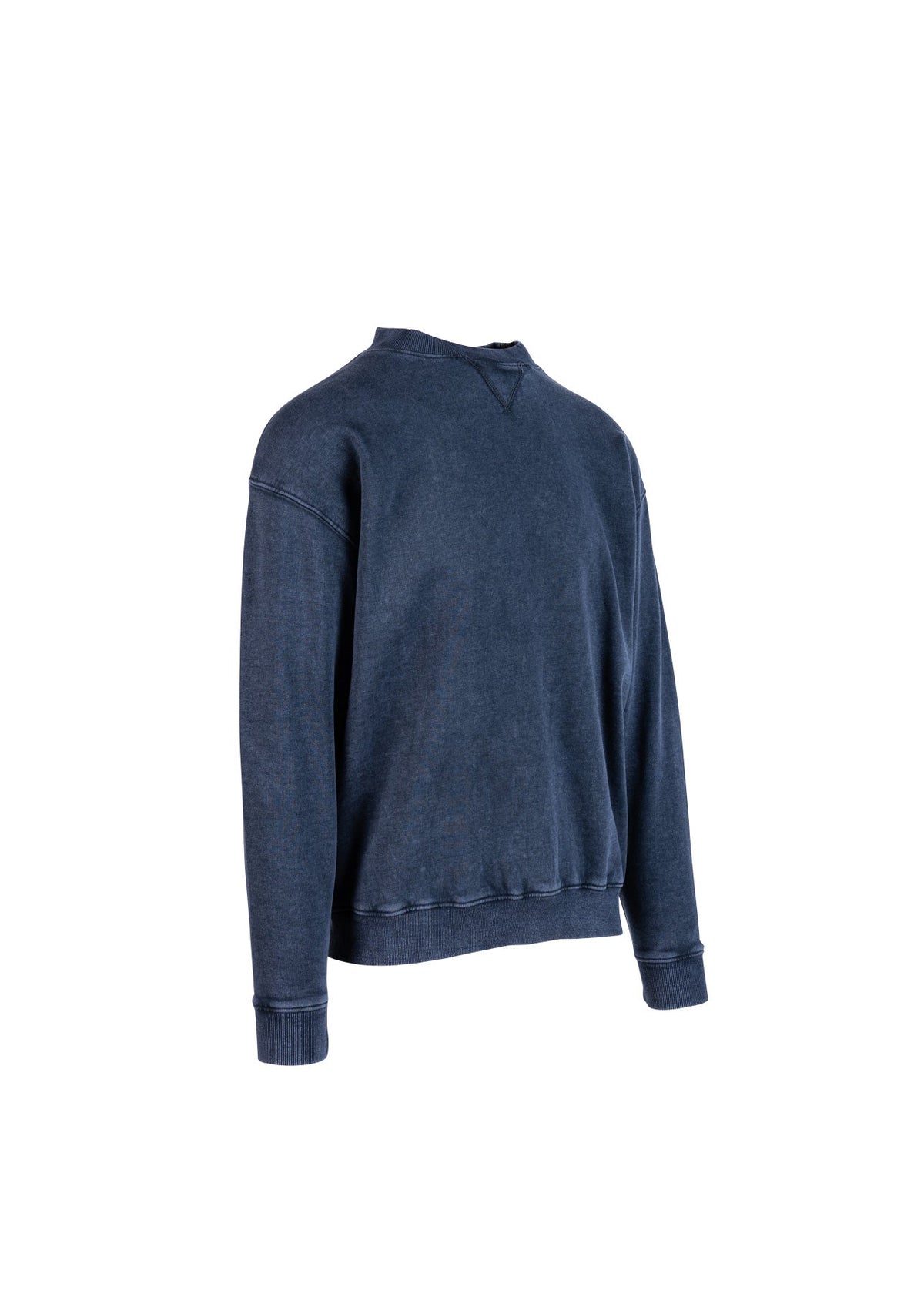 Unisex Stone Wash Sweatshirts - Navy Blue - Side