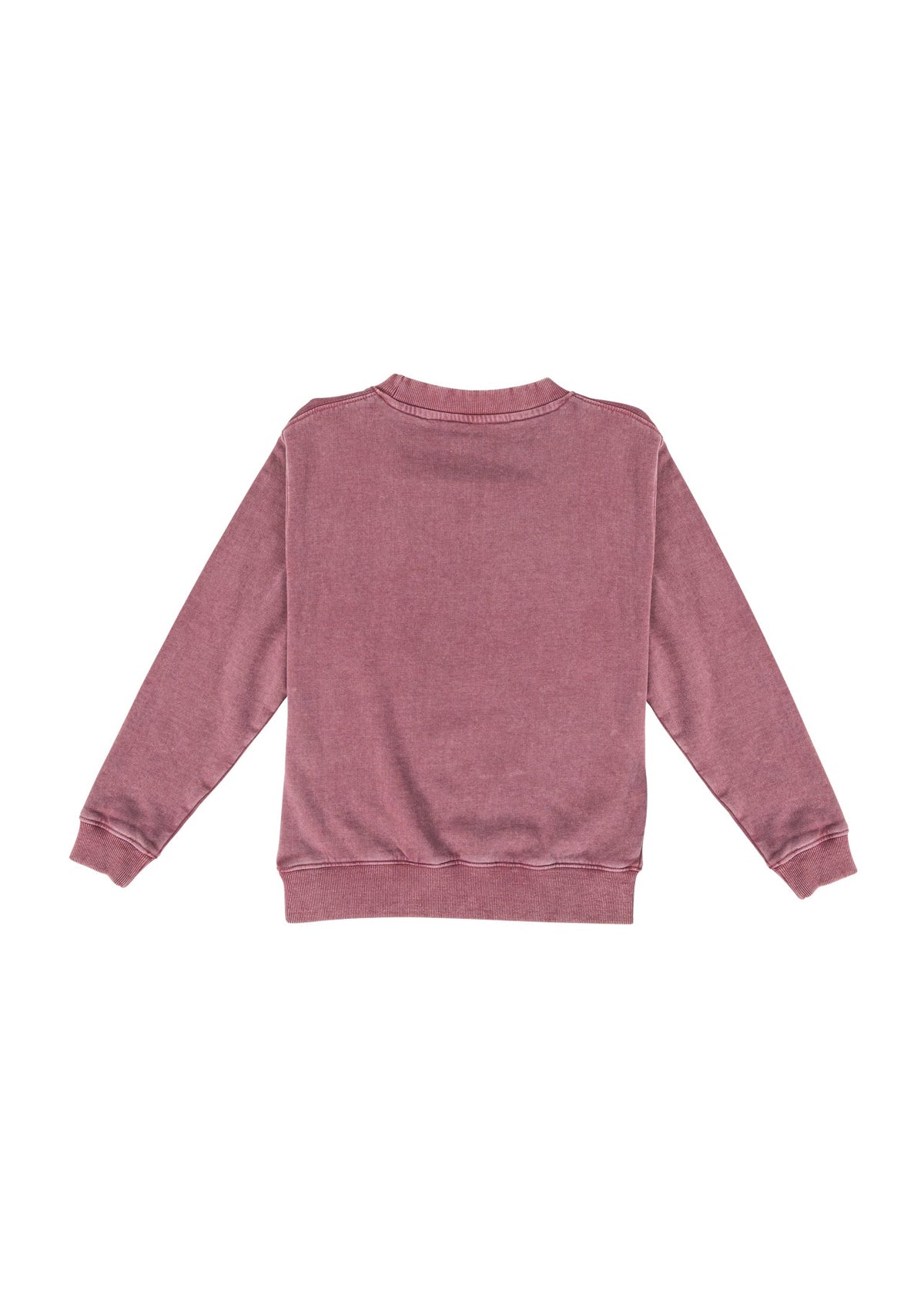 Kids' Stone Wash Sweatshirts - Mauve - Back