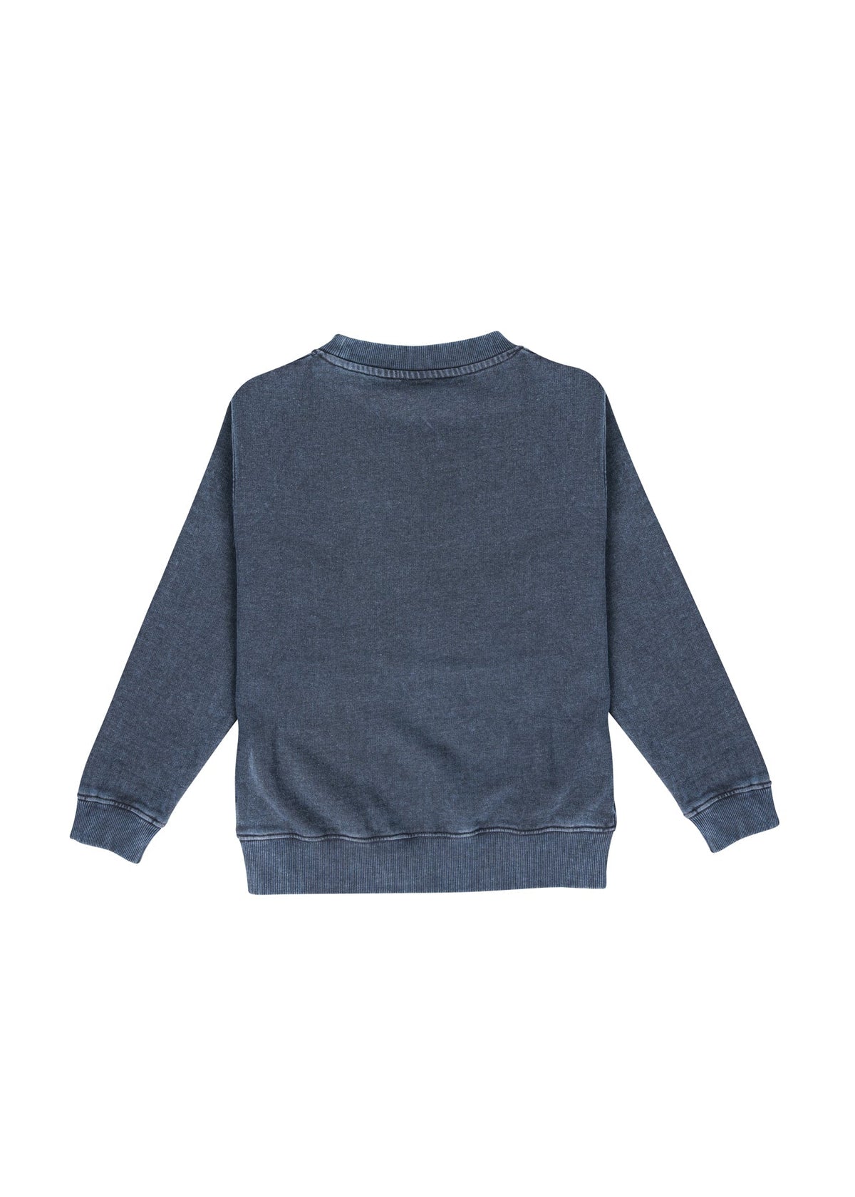 Kids' Stone Wash Sweatshirts - Navy Blue - Back