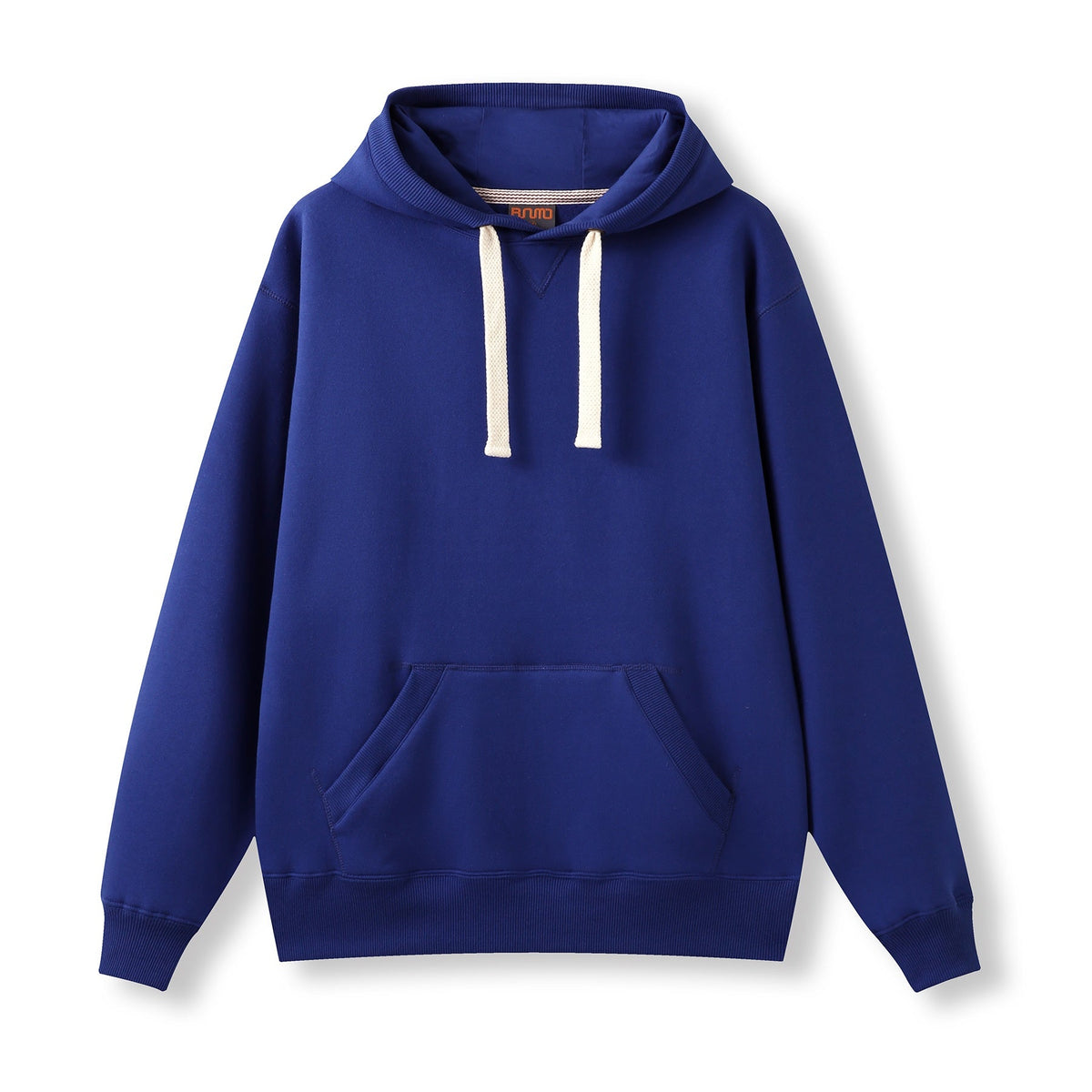 Mens Brushed Heavy  Fleece Hoodie - Royal Blue - Front