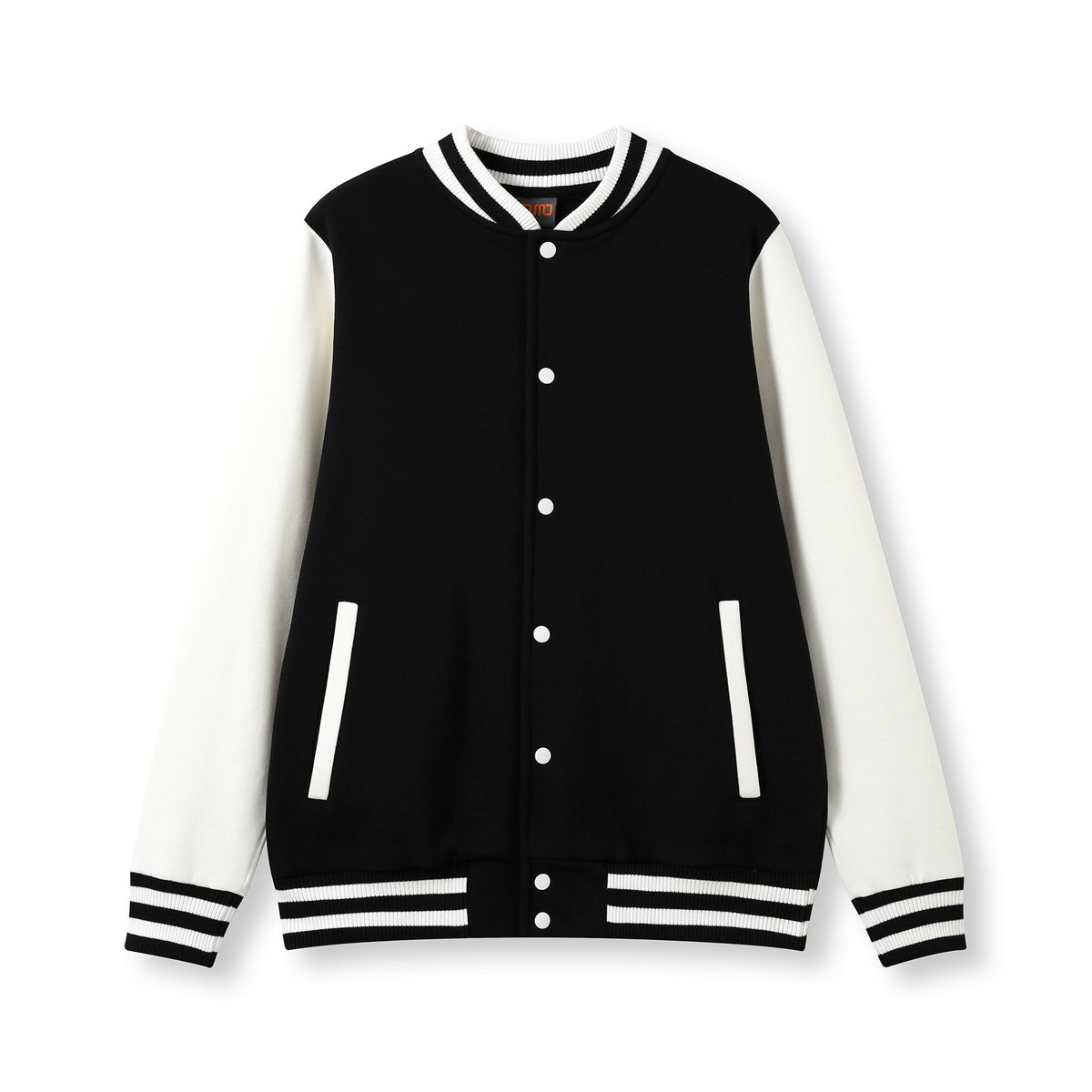 Mens Varsity Jacket - Black/White