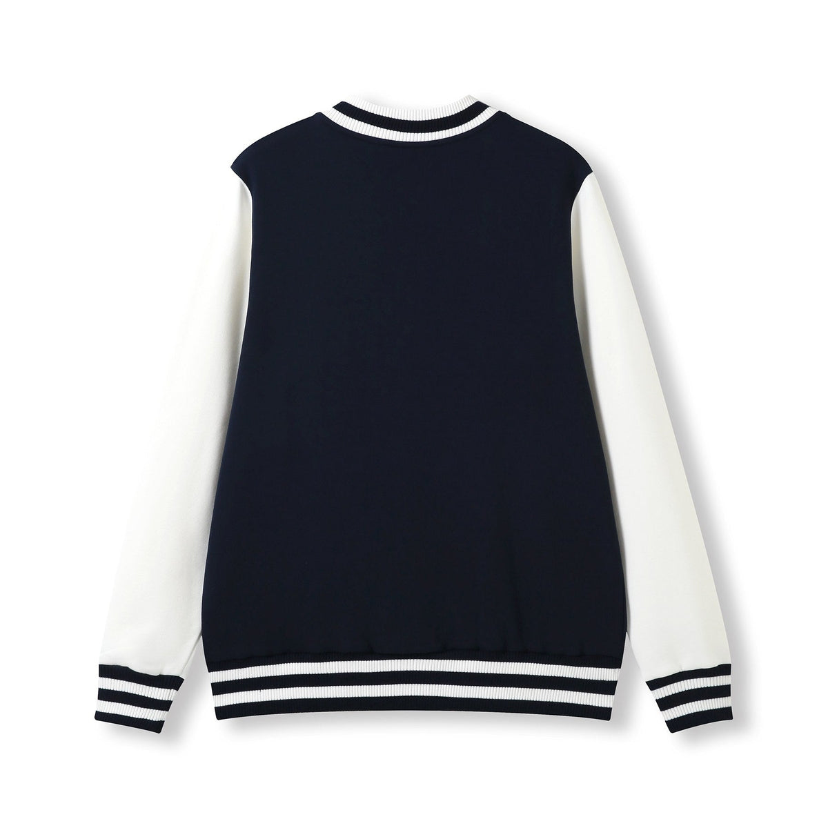 Mens Varsity Jacket - Navy/White - Back