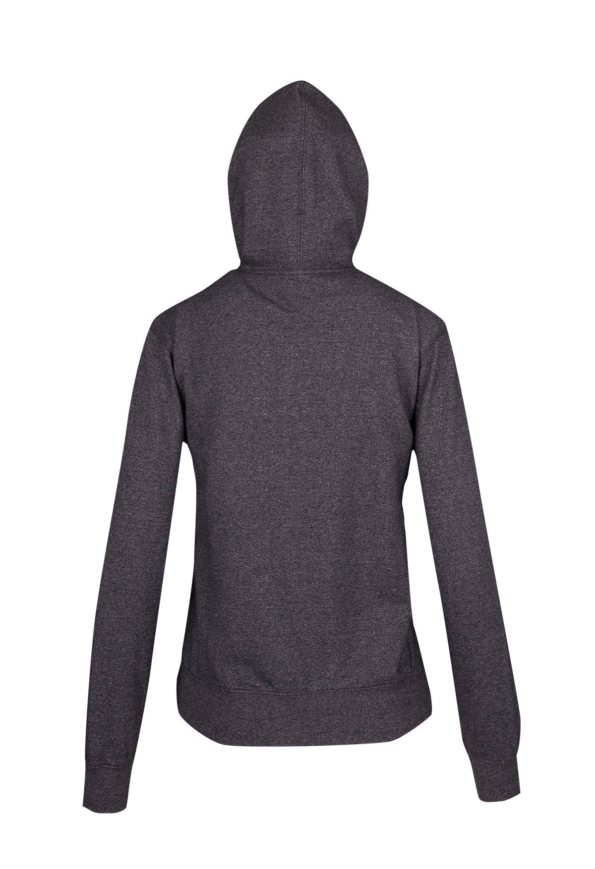 Womens/Junior Greatness Heather Hoodie - Dark Heather - Back