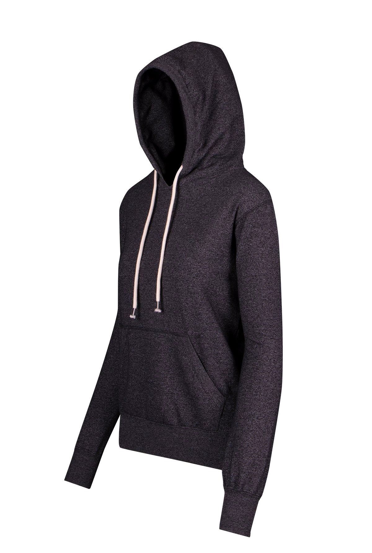 Womens/Junior Greatness Heather Hoodie - Dark Heather - Side