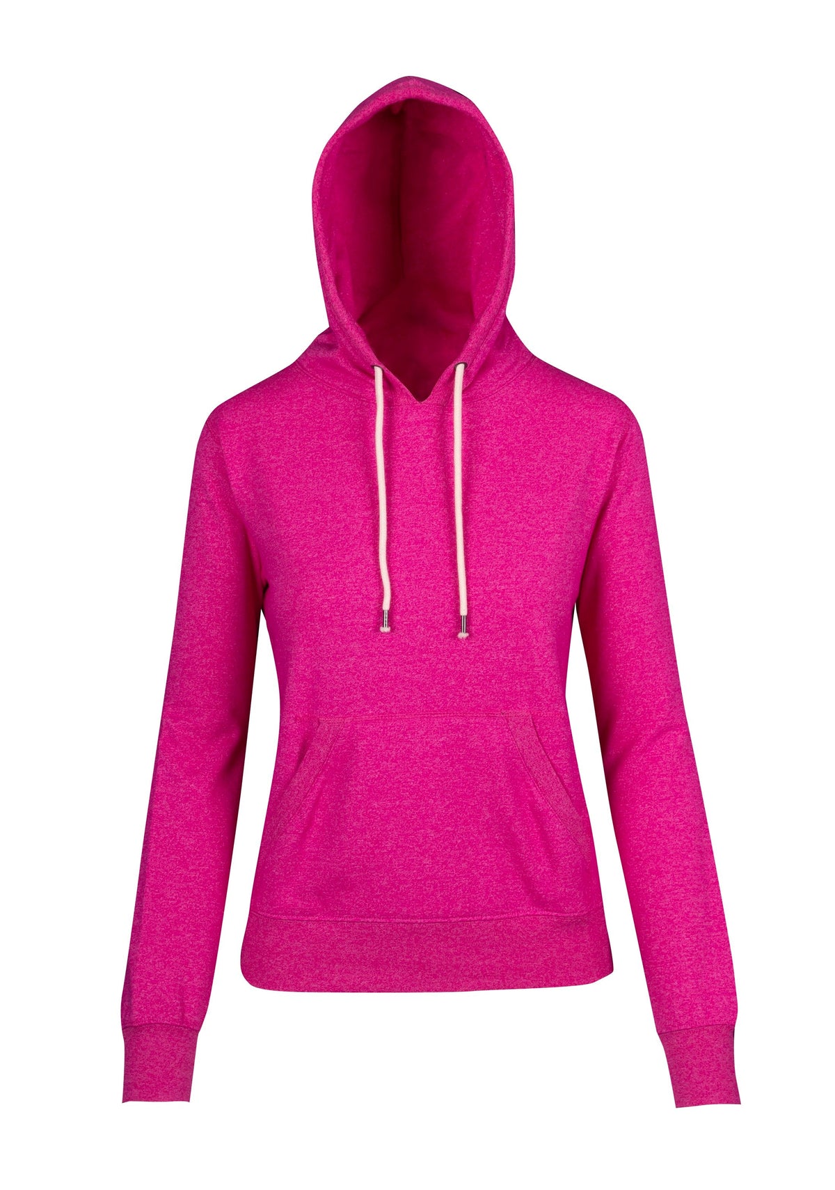 Womens/Junior Greatness Heather Hoodie - Hot Pink Heather - Front