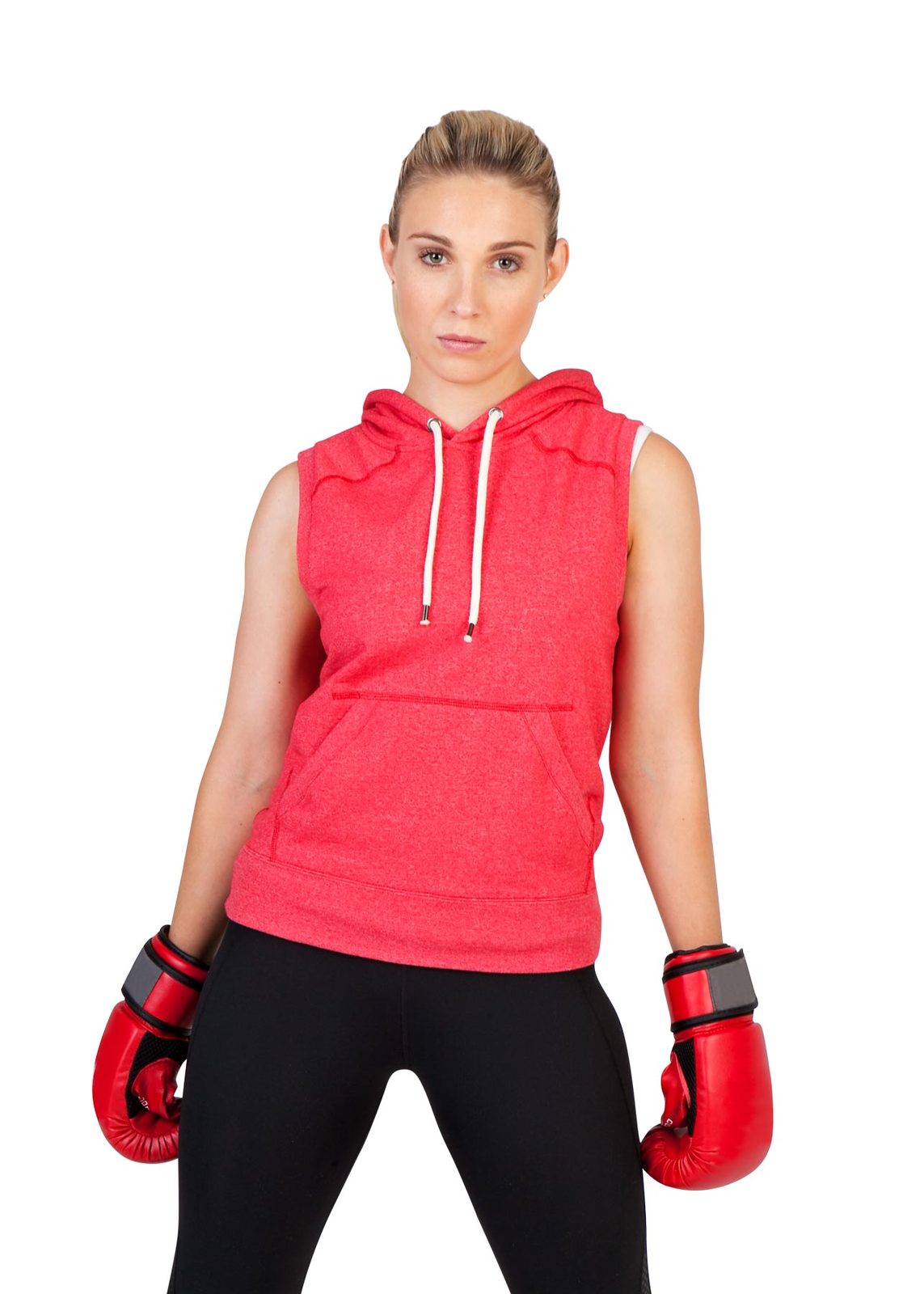 Womens/Junior Heather SLEEVELESS Hoodies - Greatness Range - view