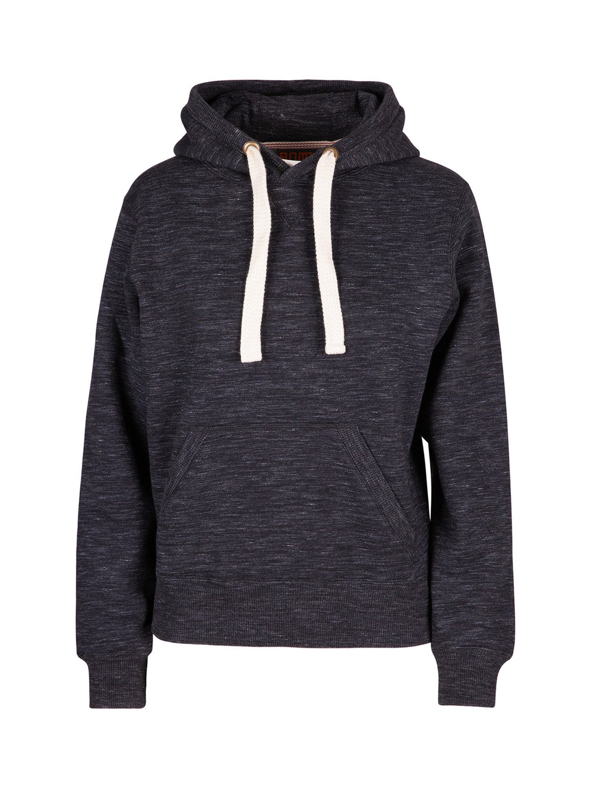 Womens/Juniors Heavy Fleece Hoodie - Black Marl - Front