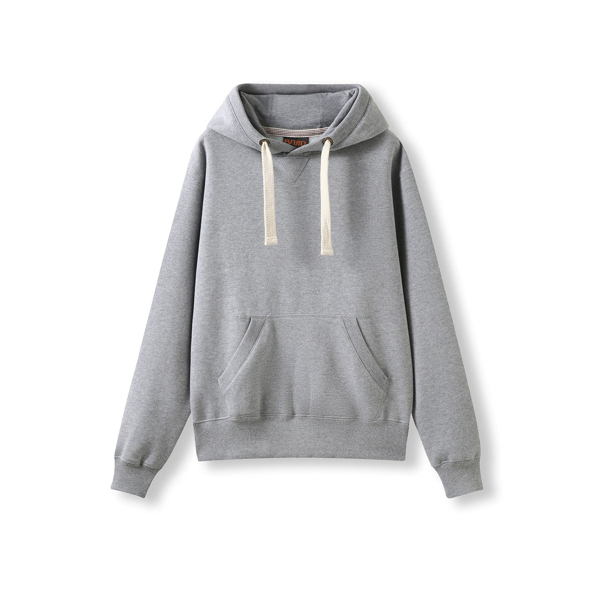 Womens/Juniors Heavy Fleece Hoodie - Grey Marl - Front