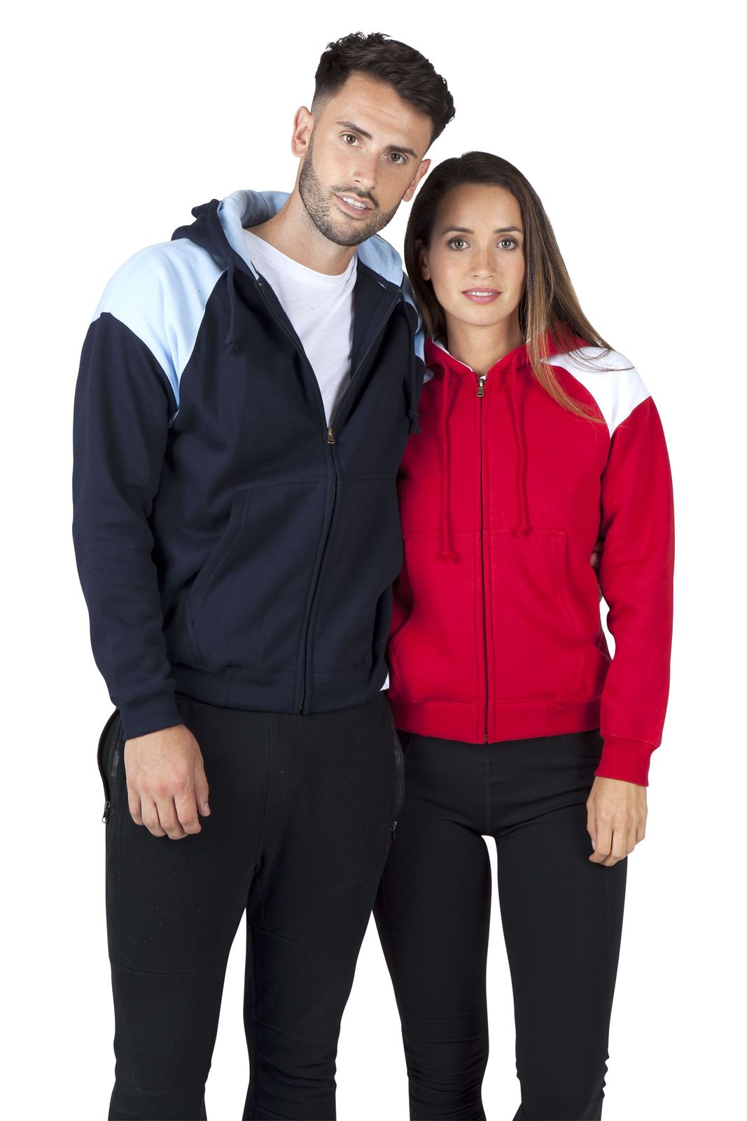 Womens/Juniors Shoulder Contrast  ZIP Hoodie - view