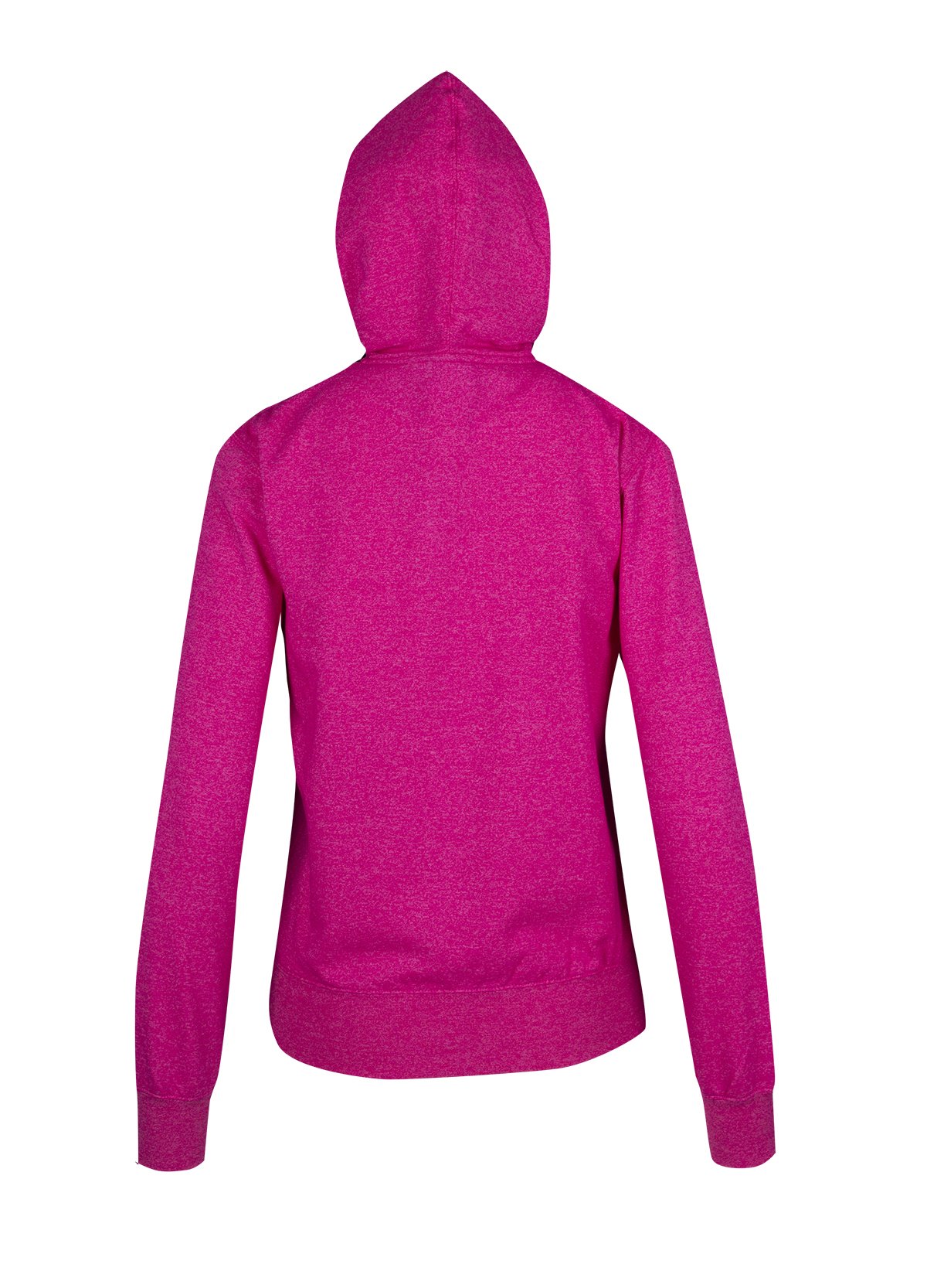 Womens/Junior Greatness Heather Zip Hoodie - Hot Pink Heather - Back