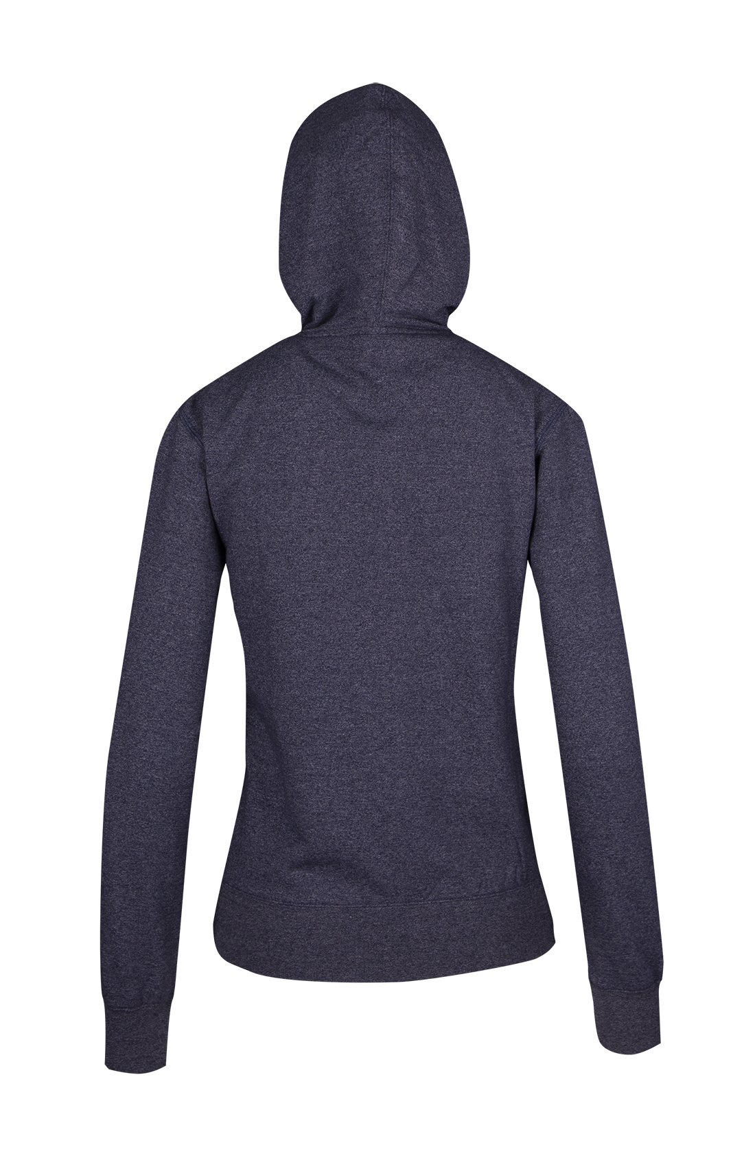 Womens/Junior Greatness Heather Zip Hoodie - Navy Heather - Back