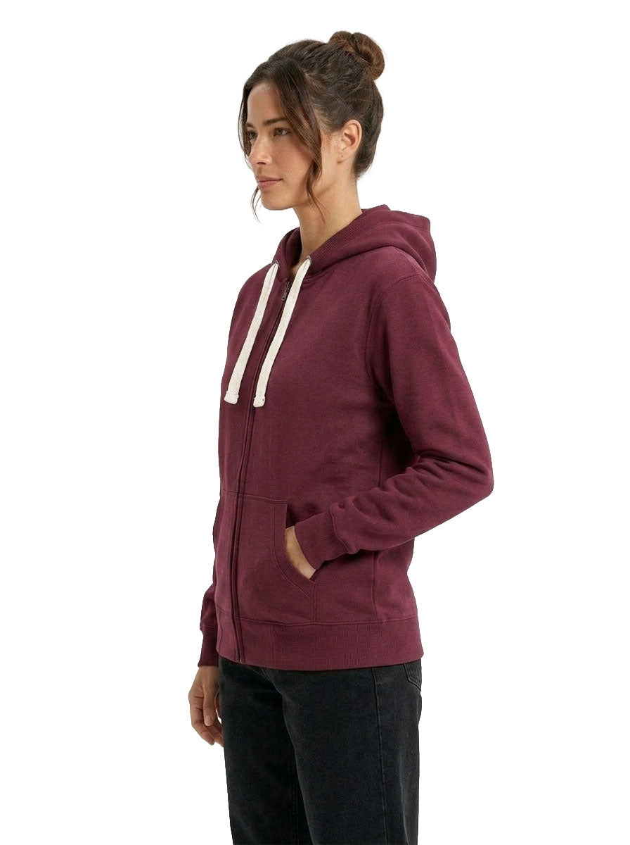 Womens/Junior Heavy Zip Fleece Hoodie - view