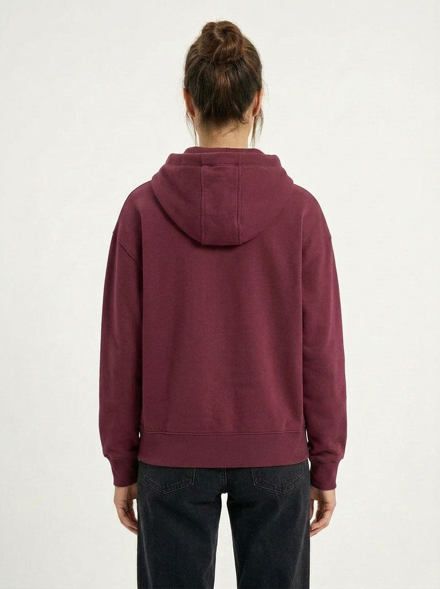 Womens/Junior Heavy Zip Fleece Hoodie - view