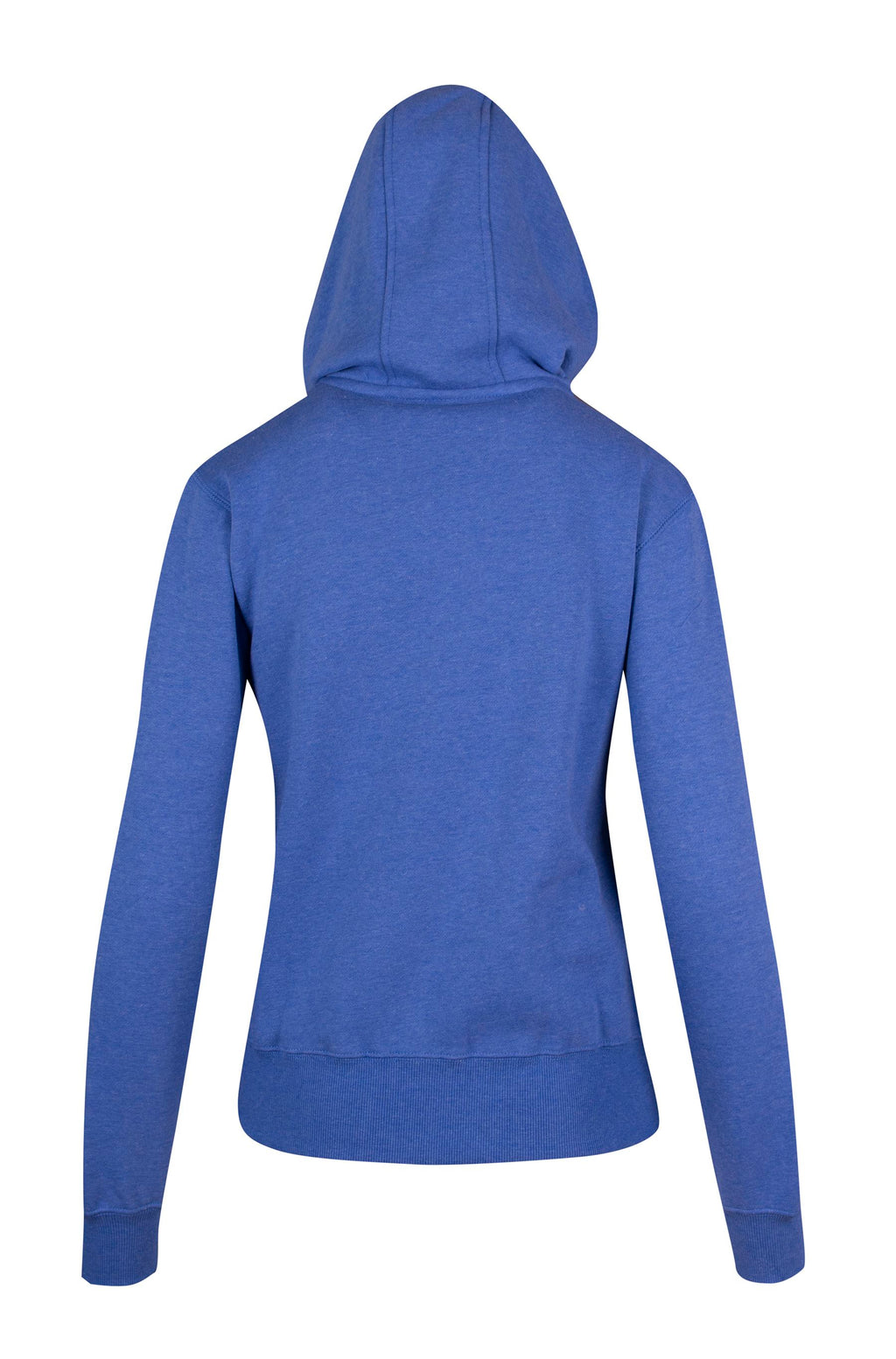 Womens/Juniors Heavy Fleece Hoodie - Blue Marl - Back