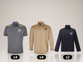 Corporate Pack deal: 4 polos + 4 work shirts + 2 jackets with your logo (illustrative)