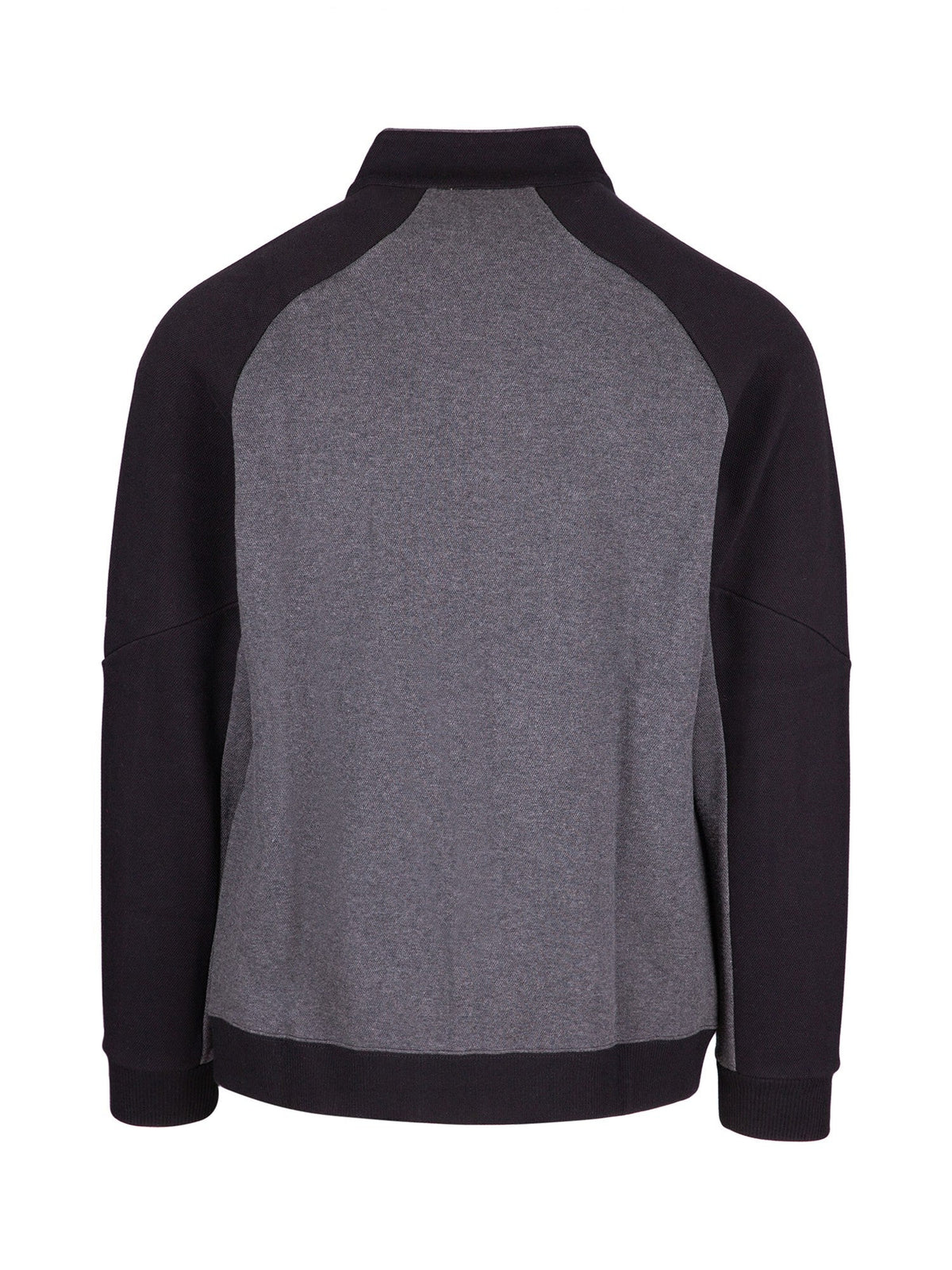 Mens' Icon Jacket - 420 gsm - Black/Dark Marl - Back