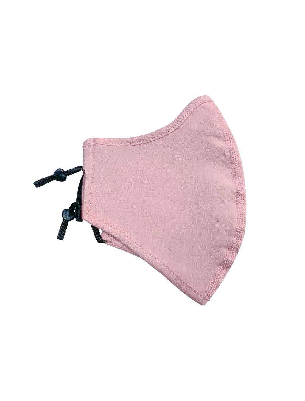 Middle Seamed Cotton Face Masks with Adjustable toggle - Pink - Side