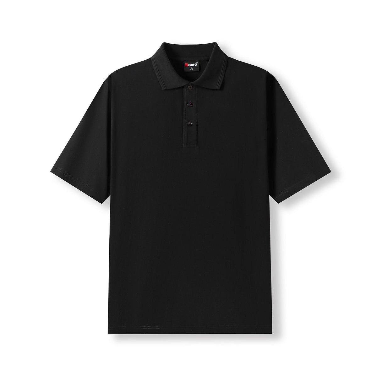 Men's 100% Cotton Jersey Polo - Black