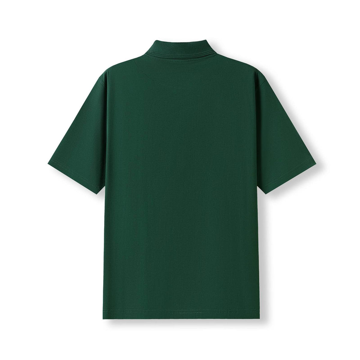 Men's 100% Cotton Jersey Polo - Bottle Green - Back
