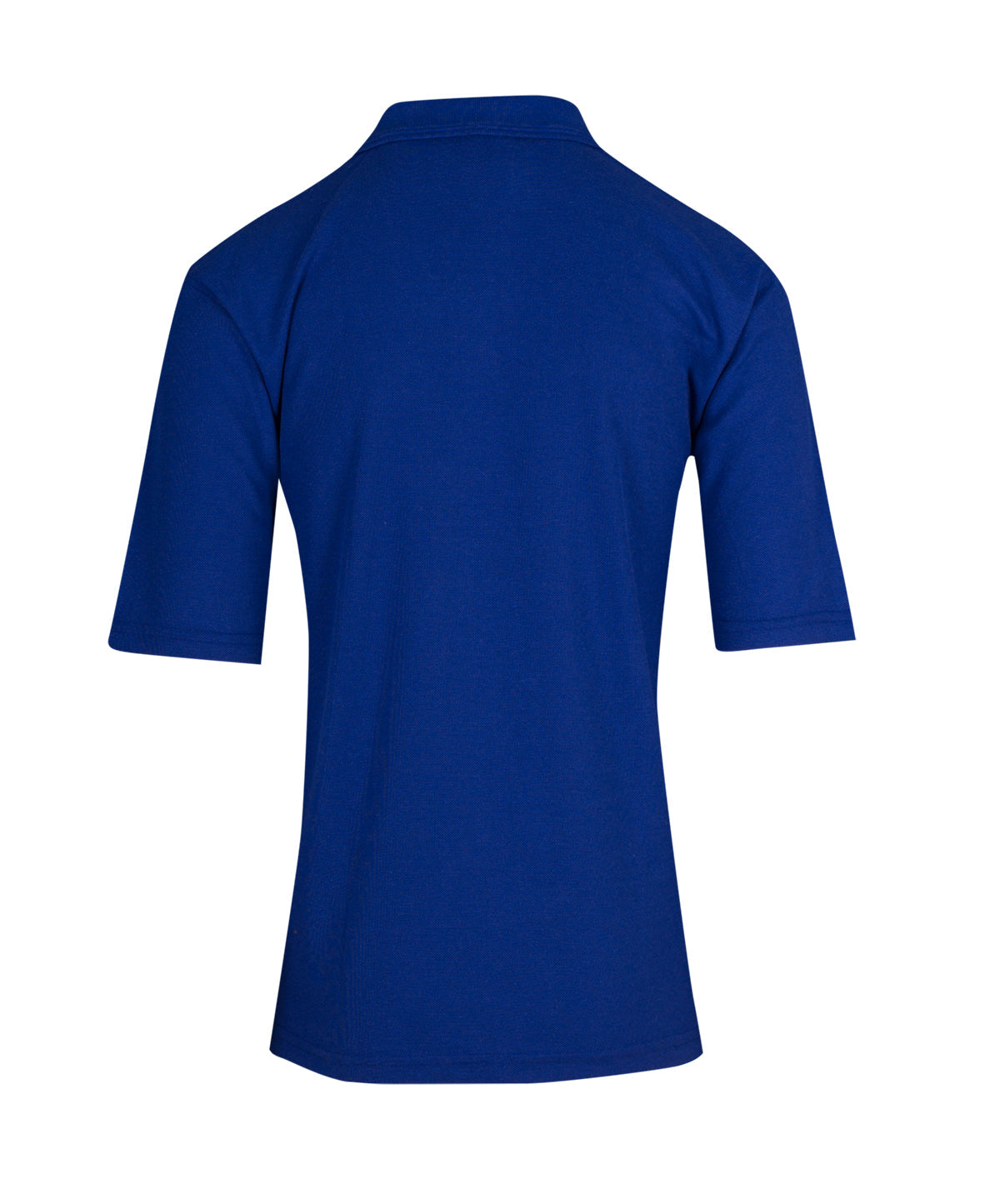 Mens Regular Pique knit Polo - Royal Blue - Back
