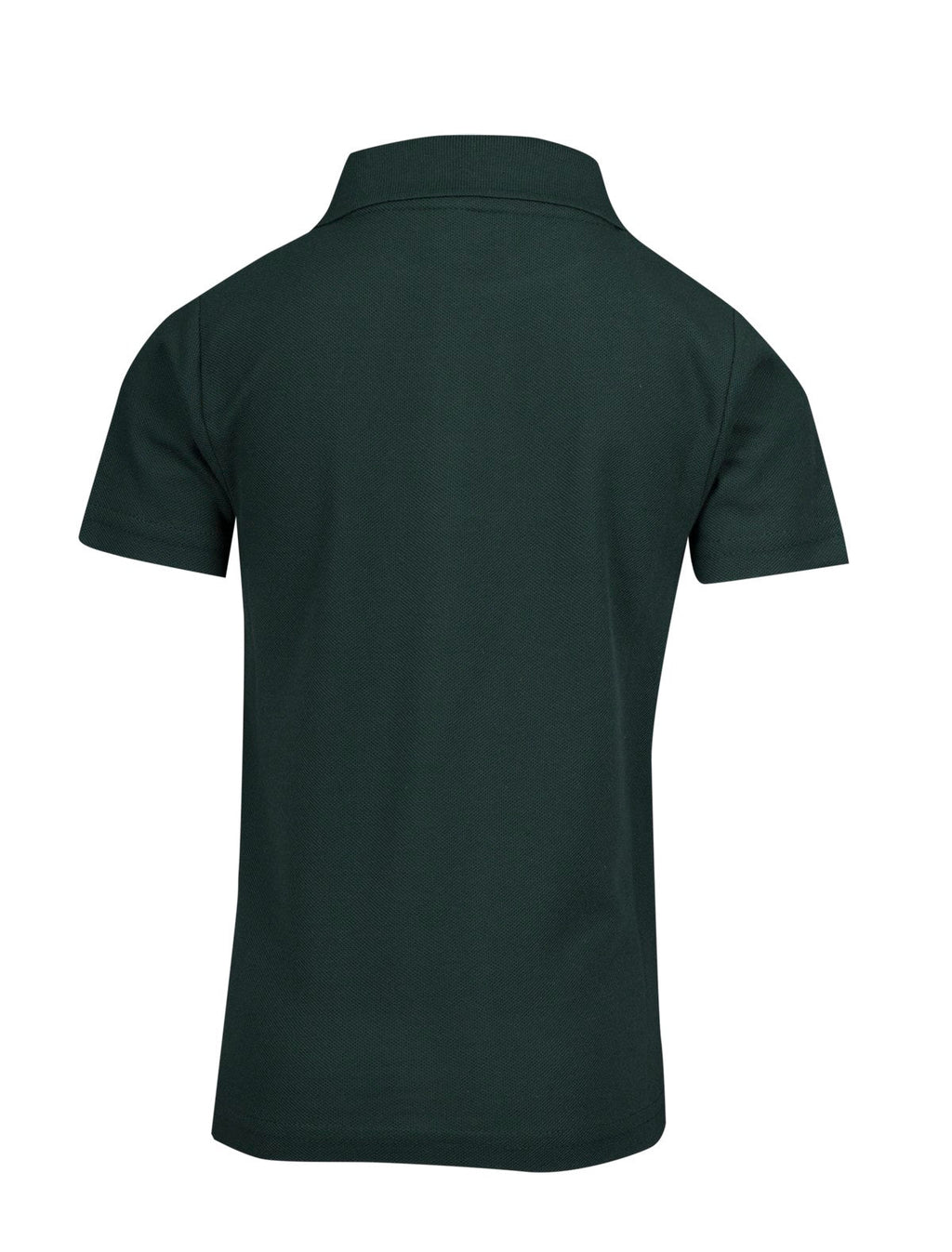 Kid's Pique Polo - Bottle Green - Back
