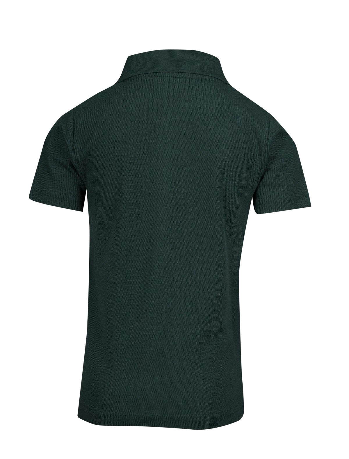 Kid's Pique Polo - Bottle Green - Back