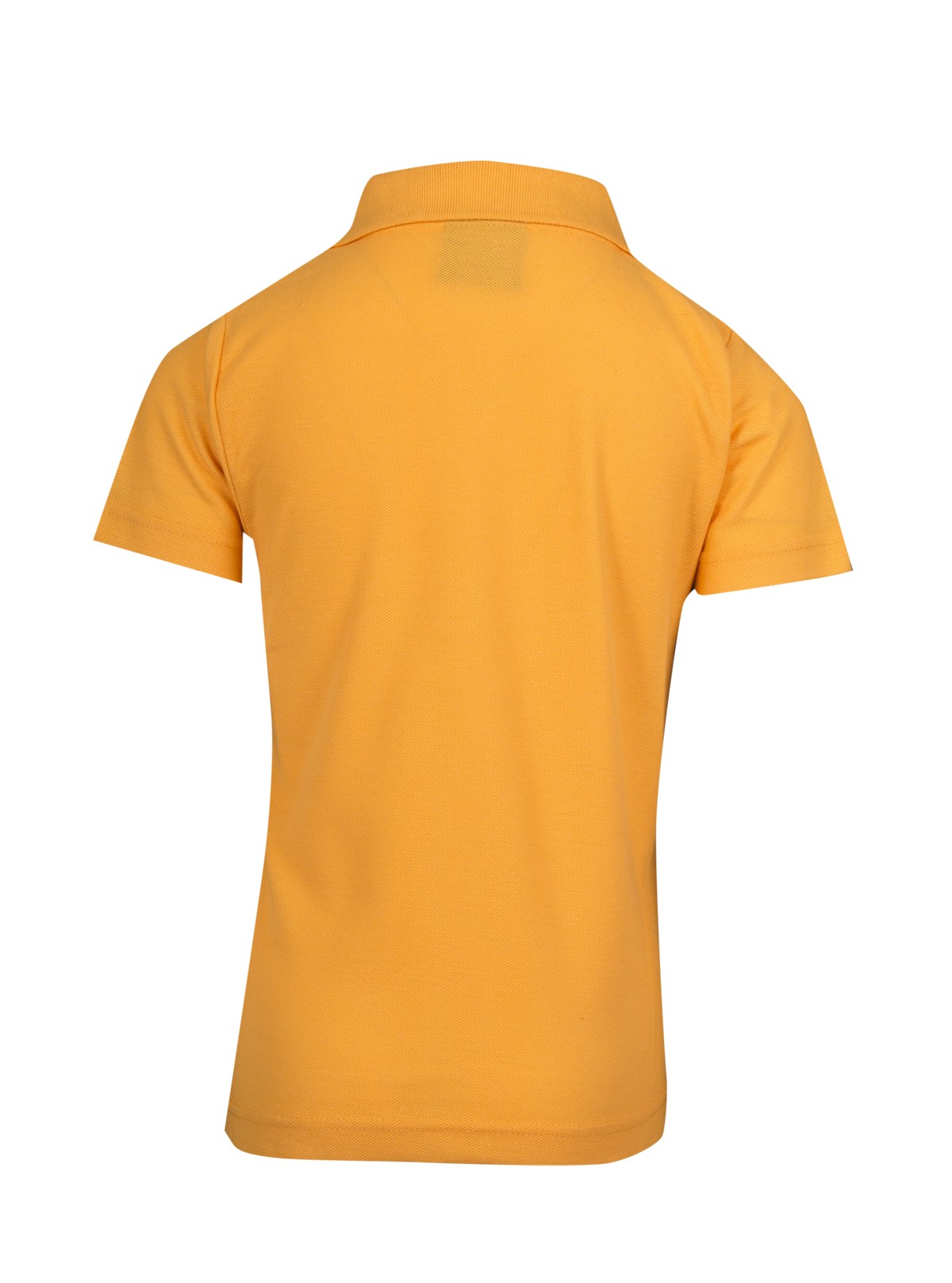 Kid's Pique Polo - Gold - Back