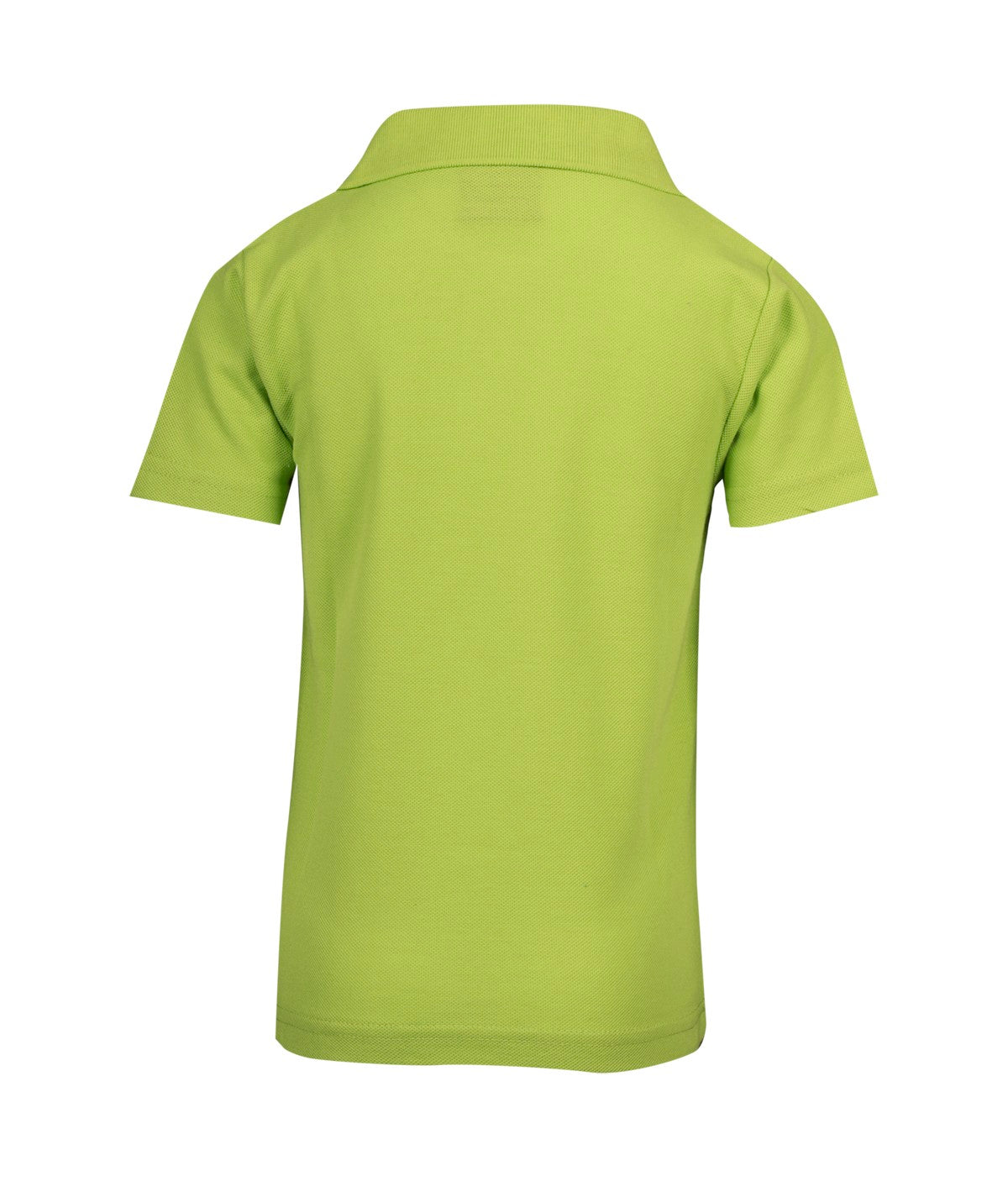 Kid's Pique Polo - Lime - Back