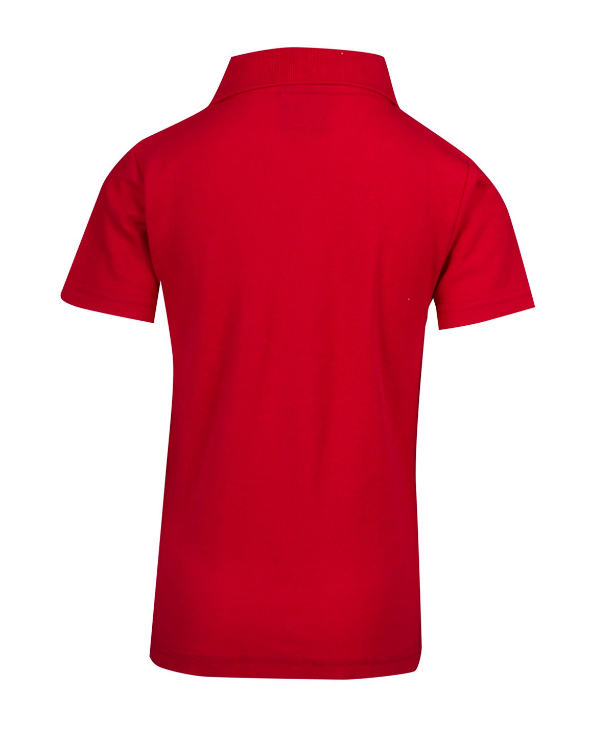 Kid's Pique Polo - Red - Back