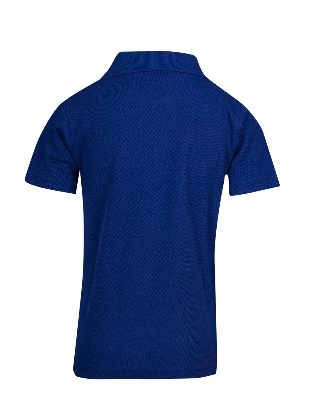 Kid's Pique Polo - Royal Blue - Back