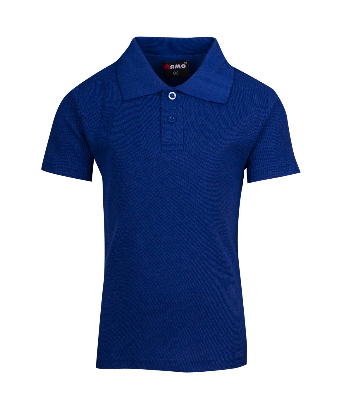Kid's Pique Polo - Royal Blue - Front