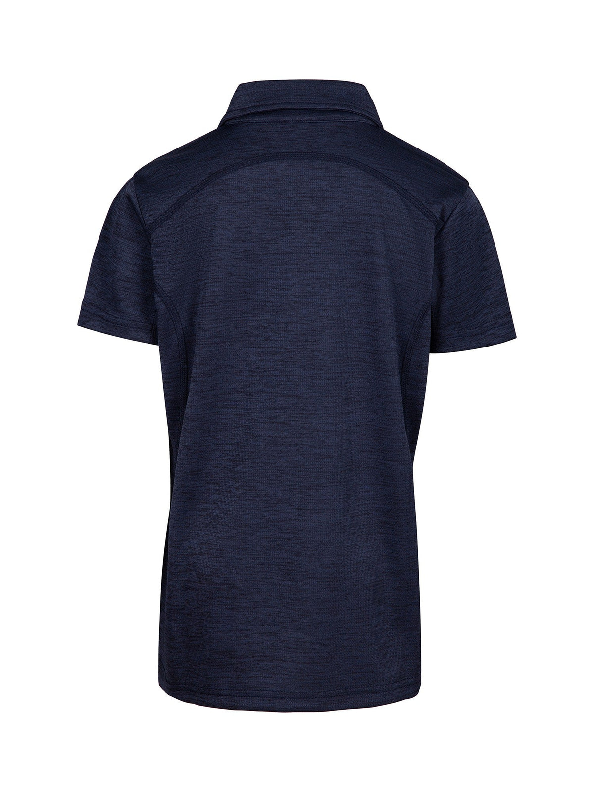 Kid's' Challenger 100% polyester  Polo - Navy Marl - Back